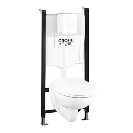 GROHE 39116000 - Ensemble 4 en 1 SOLIDO COMPACT 1,13 m blanc Duro