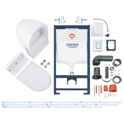 GROHE 39186000 - Ensemble d'installation pré-murale SOLIDO 1,13 m blanc