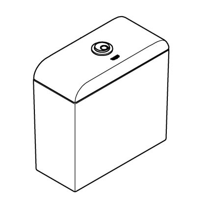 GROHE 39332000 - Réservoir de chasse d'eau EURO CERAMIC 385 × 170 × 370 mm céramique/blanc