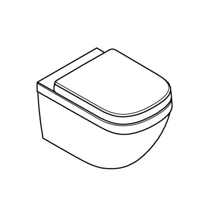 GROHE 39554000 - WC suspendu EURO CERAMIC 540 × 374 mm céramique/blanc