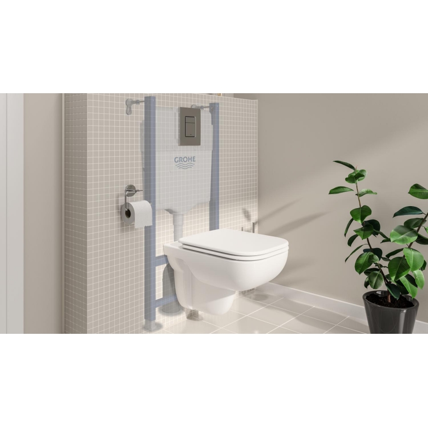 GROHE 39816000 - Ensemble pour WC SOLIDO COMPACT 1,13 m céramique/blanc