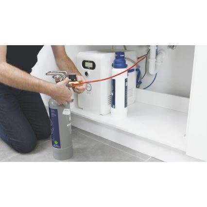 GROHE 40423000 - Kit de démarrage avec bonbonne de CO2 GROHE BLUE 2 kg