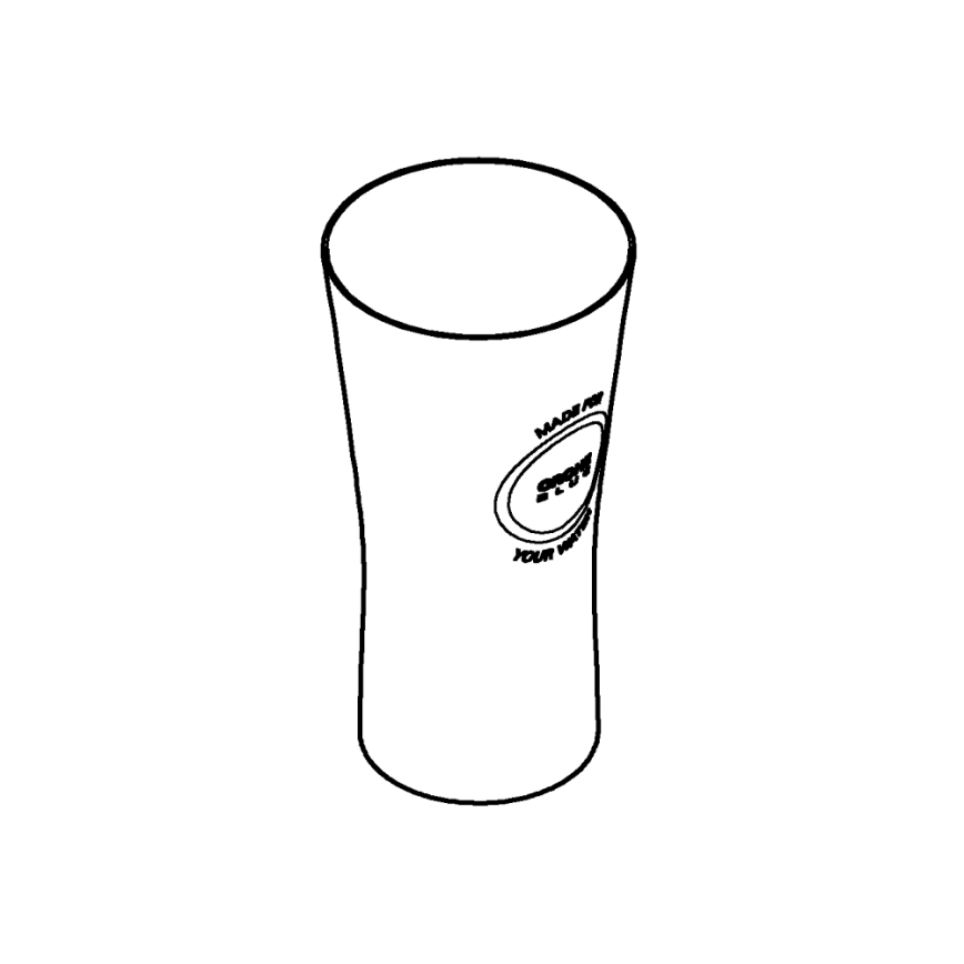 GROHE 40437000 - Ensemble de 6 verres BLUE 250 ml, cristal/transparent