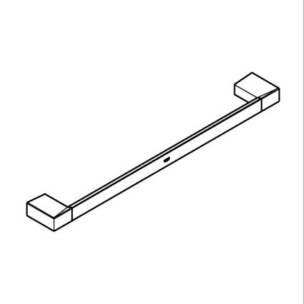 GROHE 40767000 - Porte-serviettes SELECTION CUBE 500 mm chrome poli