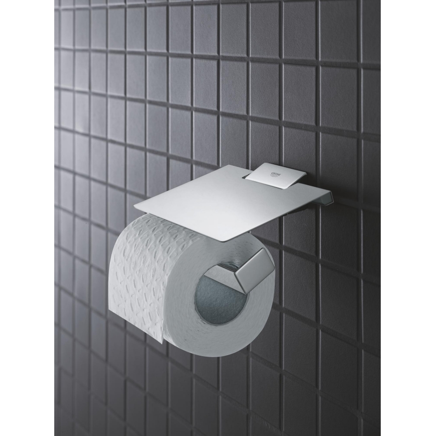 GROHE 40781000 - Porte-rouleau de papier toilette SELECTION CUBE chromé brillant