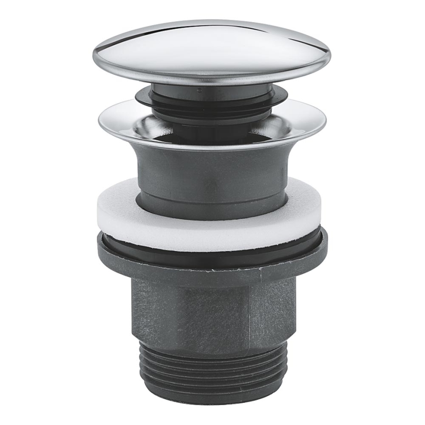 GROHE 40869000 - Ensemble de vidage Ø 63 mm, chromé brillant