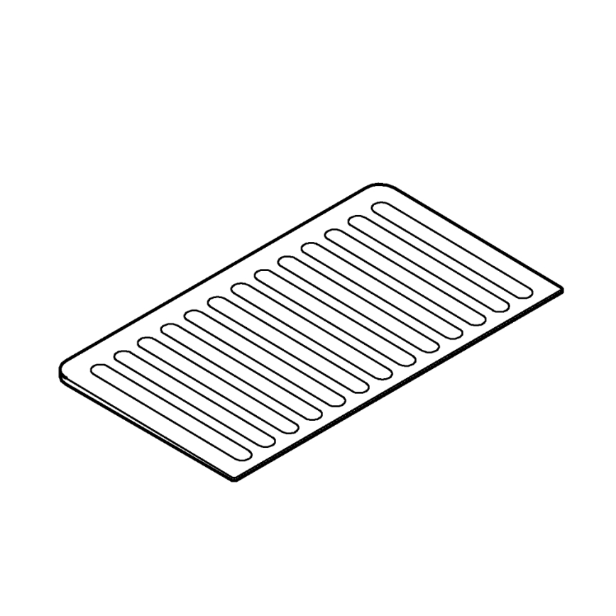 GROHE 40872K00 - Égouttoir 450 x 250 mm en céramique, noir