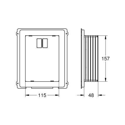 GROHE 40949000 - Regard de visite RAPID