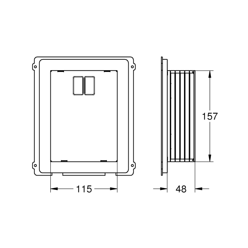 GROHE 40949000 - Regard de visite RAPID