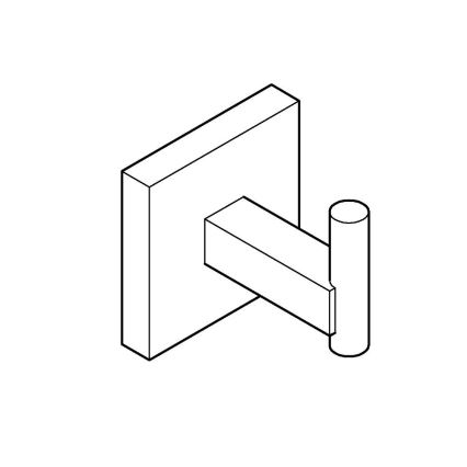 GROHE 409612430 - Crochet START CUBE 5,4 × 5,4 × 6 cm noir