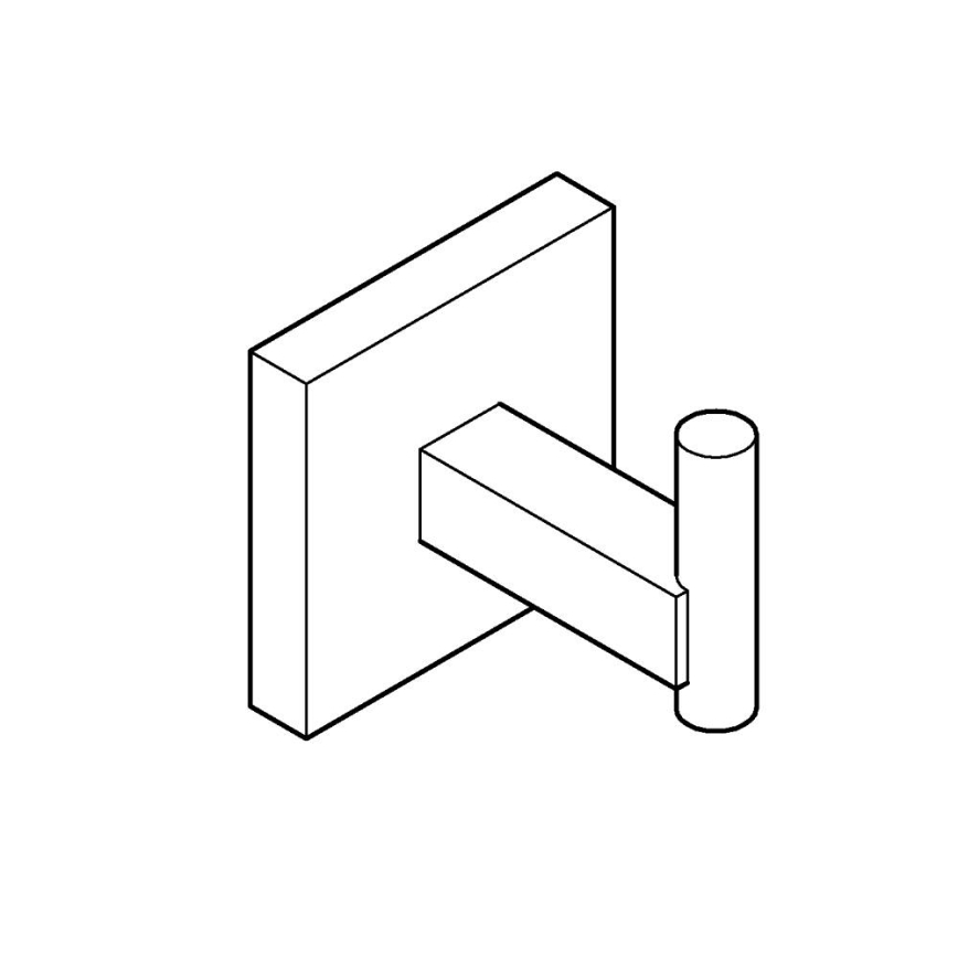 GROHE 409612430 - Crochet START CUBE 5,4 × 5,4 × 6 cm noir