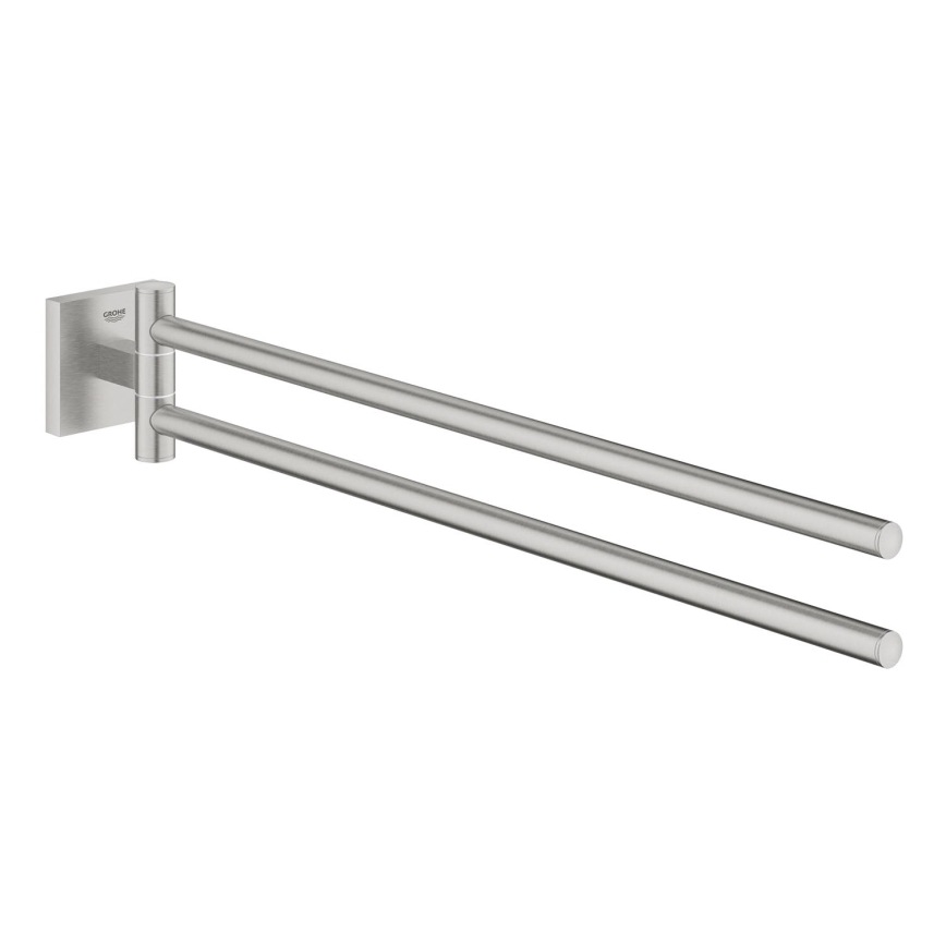 GROHE 40976DC0 - Porte-serviette START CUBE 438 mm en acier inoxydable