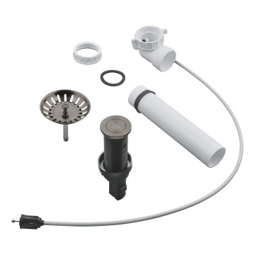 GROHE 40986AL0 - Garniture de vidage pour évier de cuisine, Ø 35 mm, finition graphite