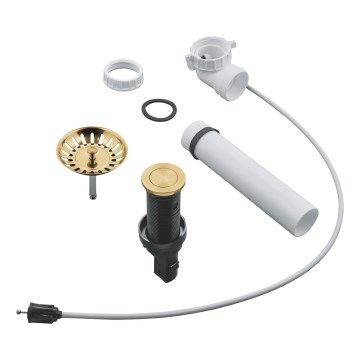 GROHE 40986GN0 - Ensemble d'évacuation pour éviers de cuisine Ø 35 mm, doré