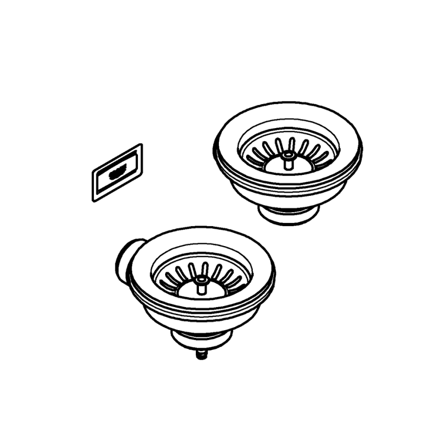 GROHE 40997DL0 - Ensemble de vidage (accessoire), finition bronze