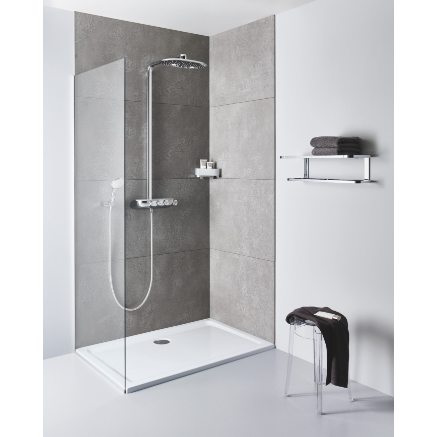 GROHE 41038000 - Bac de douche d'angle SELECTION, finition chromée brillante