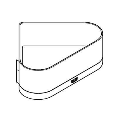 GROHE 41038000 - Receveur de douche d'angle SELECTION, chrome brillant