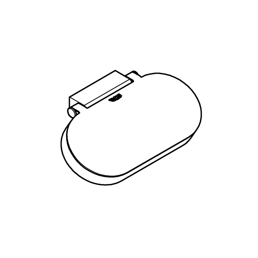 GROHE 41069000 - Porte-papier toilette SELECTION, finition chrome brillant