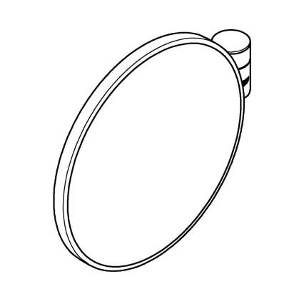 GROHE 41077000 - Miroir cosmétique SELECTION 20 × 20 cm, chromé brillant