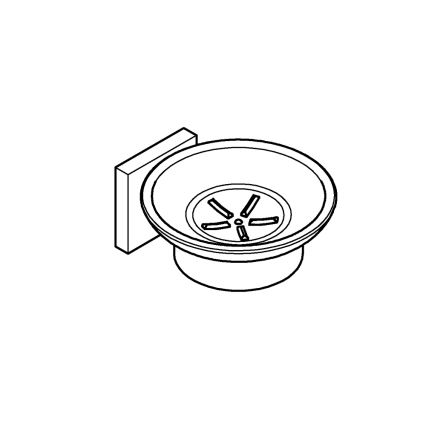 GROHE 410962430 - Porte-savon START CUBE 110 x 56 x 125 mm noir