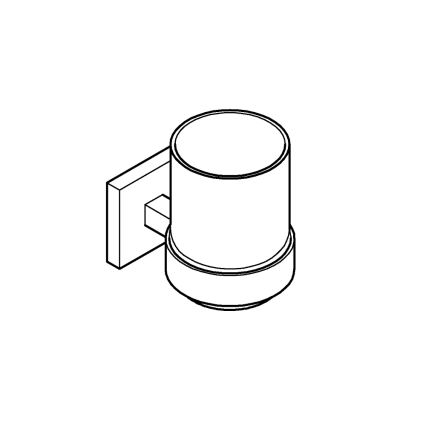 GROHE 41097DC0 - Gobelet avec support START CUBE en inox