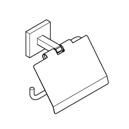 GROHE 411022430 - Porte-rouleau de papier toilette START CUBE noir