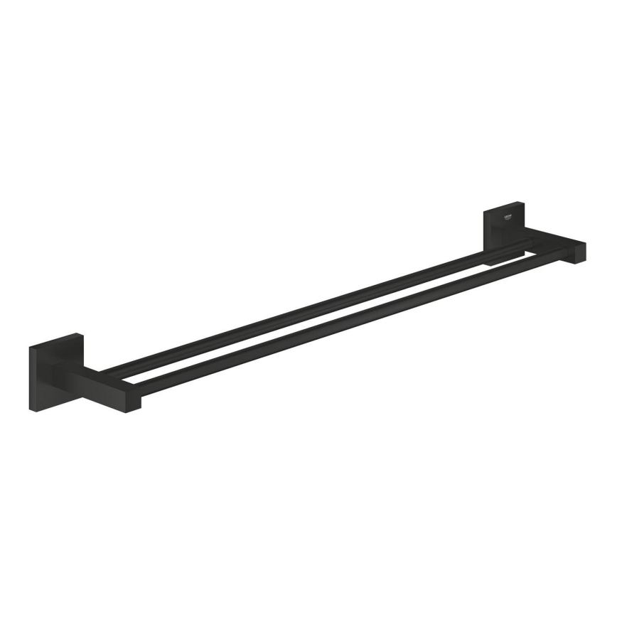 GROHE 411042430 - Porte-serviettes à deux bras START CUBE 654 mm noir