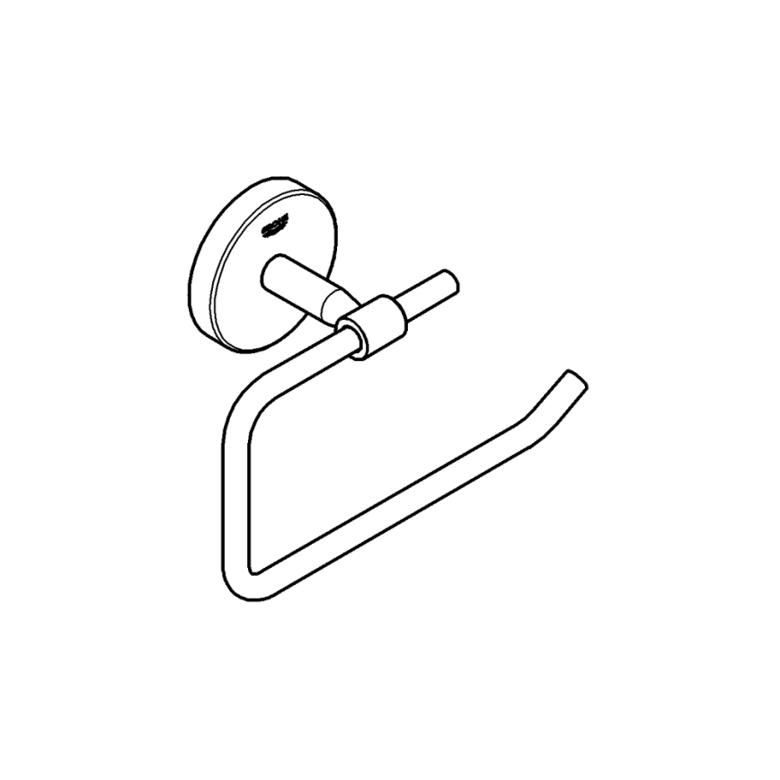 GROHE 41165000 - Porte-rouleau de papier toilette START COSMOPOLITAN 153 × 109 mm chrome