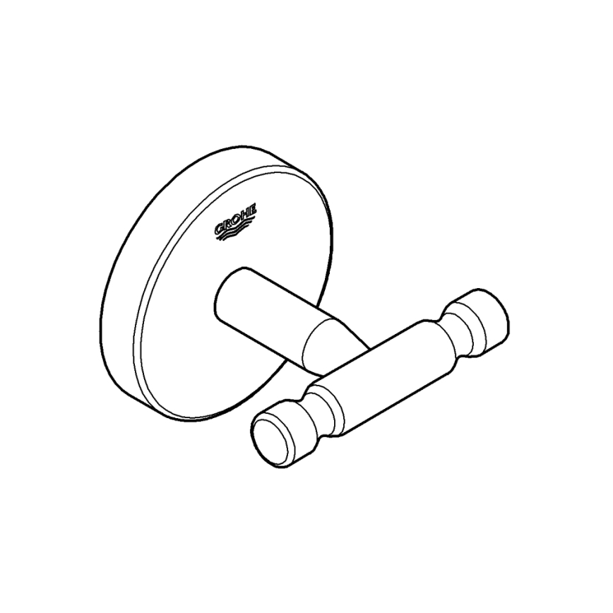 GROHE 41168000 - Patère pour peignoir de bain START COSMOPOLITAN chrome brillant