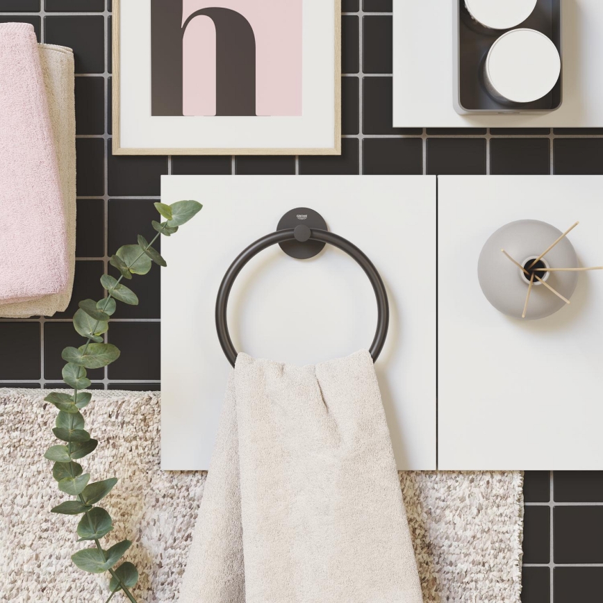 GROHE 411742430 - Porte-serviettes START 180 mm noir