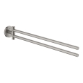 GROHE 41183DC0 - Porte-serviettes QUICKFIX START 439 mm en acier inoxydable