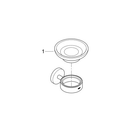 GROHE 411932430 - Porte-savon START noir