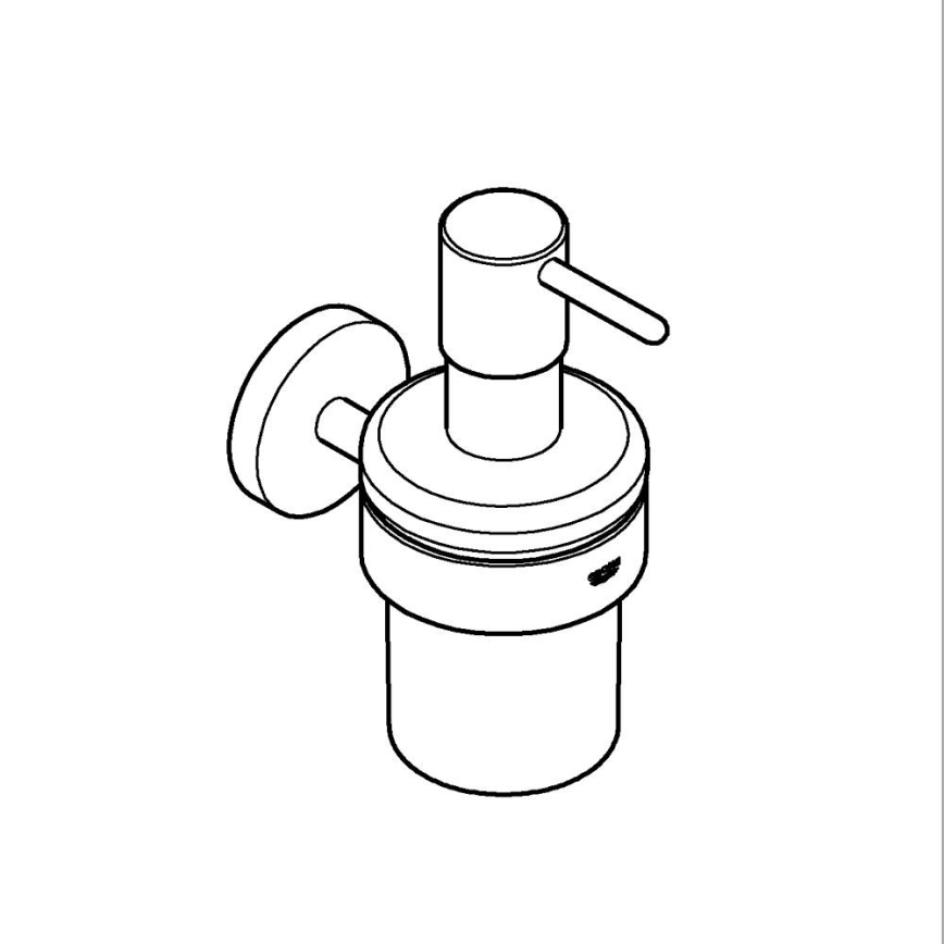 GROHE 41195000 - Distributeur de savon liquide START 160 ml, chrome brillant