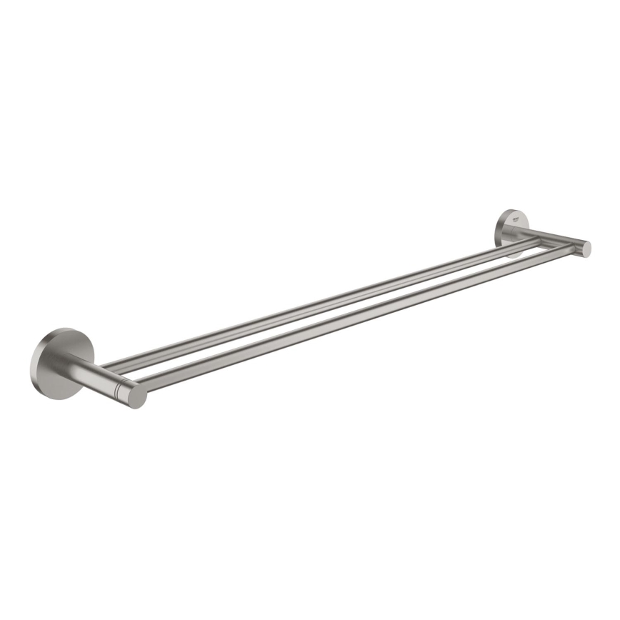 GROHE 41203DC0 - Porte-serviettes à deux bras START 654 mm en acier inoxydable