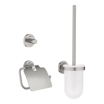 GROHE 41204DC0 - Kit d'accessoires pour WC 3 en 1 START en inox