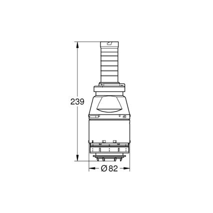 GROHE 42690000 - Mécanisme de chasse Servo sans siège de clapet et sans rallonge