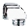 GROHE 45304000 - Coude de douche DN 15 × DN 15, chrome brillant