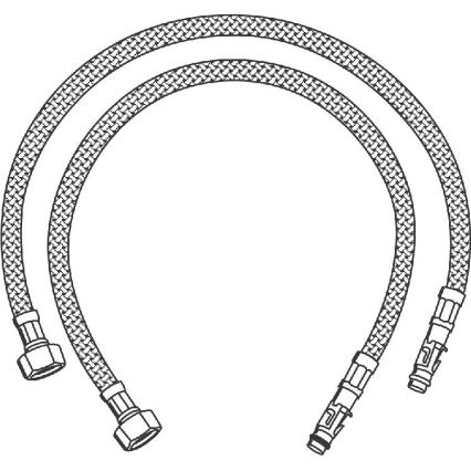 GROHE 45484000 - Flexible de raccordement 470 en laiton, chromé poli