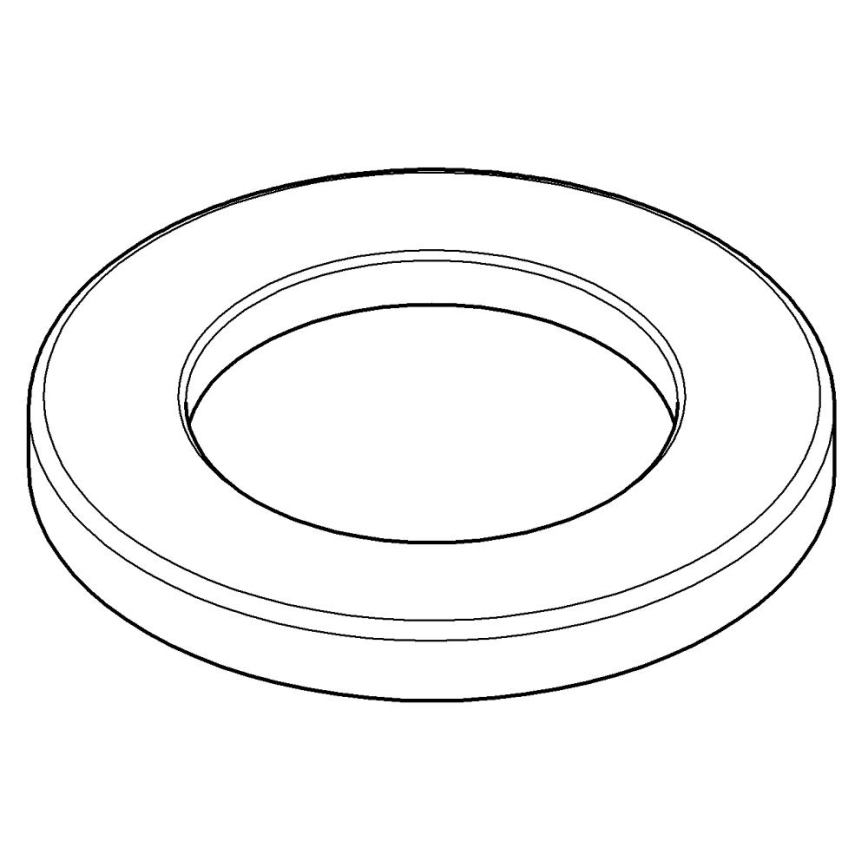 GROHE 48165000 - Plaque de base pour mitigeurs monocommande lavabo et bidet, chrome