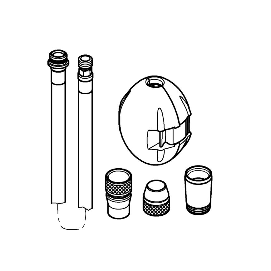 GROHE 48293000 - Flexible de douche UNIVERSEL 1425 mm chrome brillant