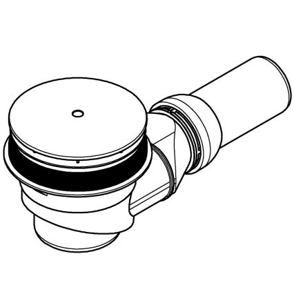 GROHE 49534000 - Ensemble de vidange pour receveurs de douche universels Ø 112 mm chromé
