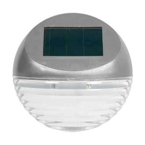 Grundig - Applique murale LED solaire 2xLED/1xAA argent