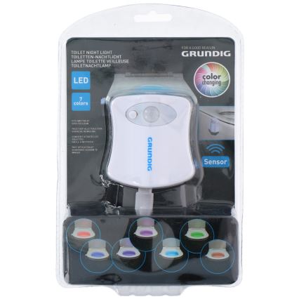 Grundig - Eclairage WC avec détecteur LED/3xAAA