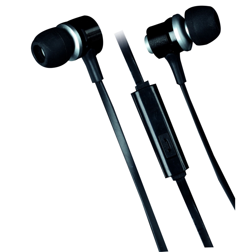 Grundig - Écouteurs avec microphone JACK 3,5 mm noir