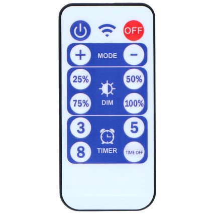 Grundig - Guirlande solaire à intensité variable 50xLED/8 fonctions 9,35m IP44 blanc chaud+Télécommande