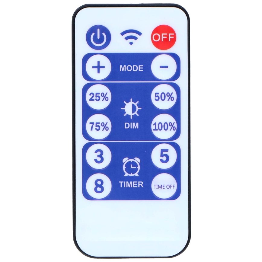 Grundig - Guirlande solaire à intensité variable 50xLED/8 fonctions 9,35m IP44 blanc chaud+Télécommande