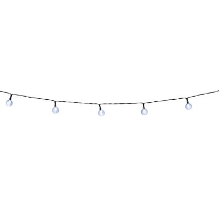 Grundig - Guirlande solaire LED dimmable 50 LED / 8 fonctions 9,35 m blanc chaud 1200 mAh IP44 + télécommande