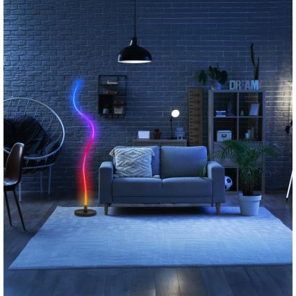 Grundig - LED RGB lampadaire dimmable LED/5W/5V + télécommande