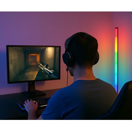 Grundig - Lampadaire LED RGBW dimmable LED/6W/230V + télécommande