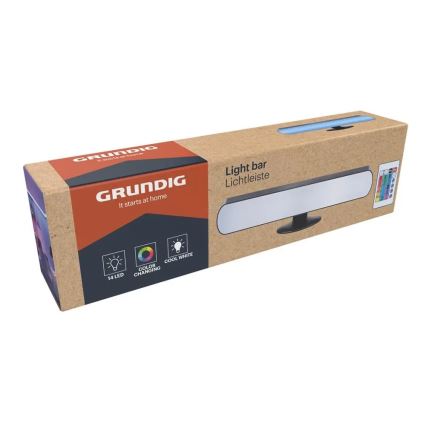 Grundig - Lampe de table dimmable LED RGBW LED/0,7W/5V noire + télécommande